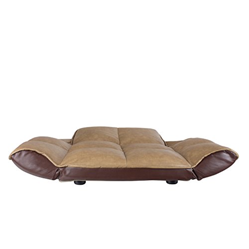 FrontPet Dog Couch/Leather Dog Bed/Reclining Pet Sofa with Stylish