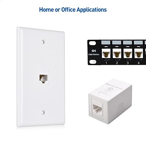 Cable Matters UL Listed 10Pack RJ45 Keystone Jack in White Pricepulse