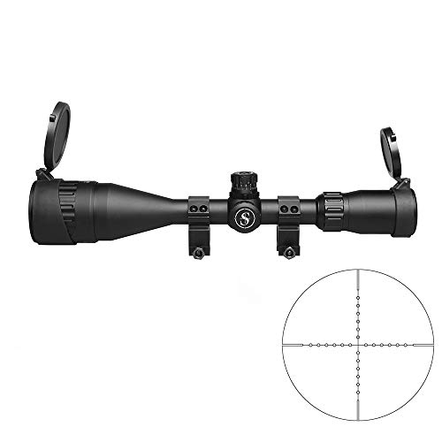Sniper MT4-16X50AOL Hunting Rifle Scope/Red, Green Illuminated Mil Dot Reticle/Fully Multi-Coated Lens/Wind and Elevation Adjust/Front AO Adjust for fine Tuning/3" Sunshade