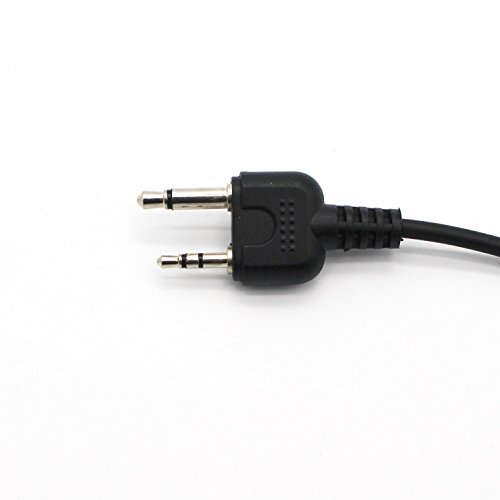 GoodQbuy® 2 Pin Covert Acoustic Tube Earpiece Headset with PTT for Midland/Alan Radio GXT250 GXT1000VP4 GXT1050VP4 LXT112 LXT380 LXT118 XT511 2-pin - Thumbnail 2