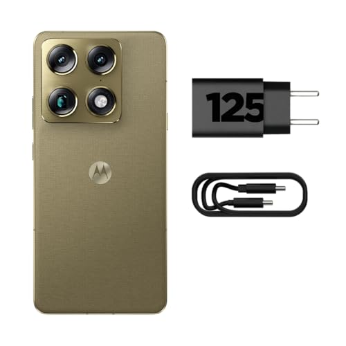 Smartphone Motorola Signature 5G - 512GB 24GB (12GB RAM + 12GB RAM Boost), 3 cameras 50MP Sony Lytia e Zoom 100x, Tela 1.5K extreme Amoled 165hz - Verde Oliva