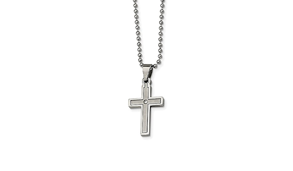 Diamond Accent Cross Necklace 