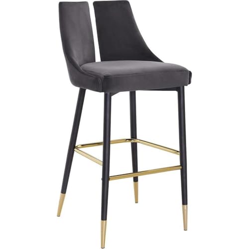 Meridian Furniture Sleek Collection Modern | Contemporary Velvet Upholstered Ba…