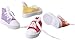 Super Bird Creations SB1058 Sneakers Bird Foot Toy - Engaging, Chewable Rubber & Fabric, Perfect for Medium & Large Birds like Parrots, Parakeets Cockatiels -Colorful & Fun - 3”x1-1/2”x1-1/4” (4 Pack)