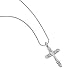 925 Sterling Silver Celtic Antique Cross Pendant Necklace, 18