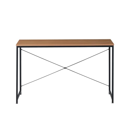TOPLIVING Escritorio Diseño Industrial para Computadora o Laptop, Minimalista Ideal Home Office, Recamara o Juvenil, Fácil Armado, con Estructura Resistente
