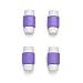 Pack of 4 - Purple, Charging Cable Saver Protector, USB Lightning Saver for Apple / iPhone / iPad Mini / Earphones Cord Protector