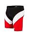 Triathlon Men`s Tri Shorts - 1 Pocket - Comfortable Pad - SLS3 - NEW 2017 Design - Red Medium