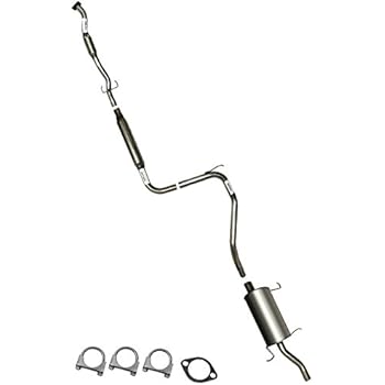 Amazon Com Resonator Pipe Muffler Exhaust System Kit Fits