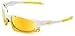 Oakley Mens Split Jacket OO9099-12 Iridium Wrap Sunglasses,Polished White Frame/Fire Lens,One Size