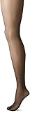 CK Women's Matte Ultra Sheer Pantyhose with Control Top, Black, Size B