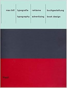 Typography Advertising Book Design Allemand Anglais Amazon Co Uk Max Bill 9783721203417 Books