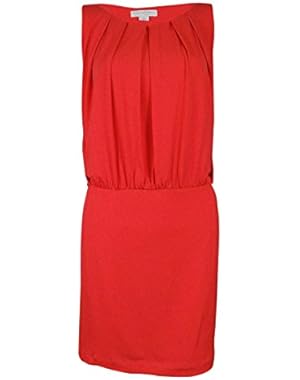 Jessica Simpson Women's Blouson Dress with Fitted Skirt