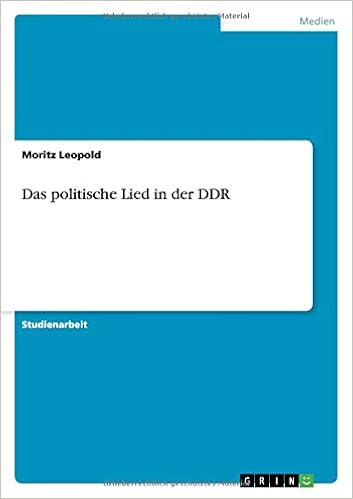 Das Politische Lied In Der Ddr Amazonde Moritz Leopold - 