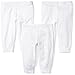 Moon and Back Baby Set of 3 Organic Pants, White Cloud, 0-3 Months
