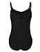 Hilor Women's One Piece Swimsuits Shirred Tummy Control Swimwear Tank Bathing Suits