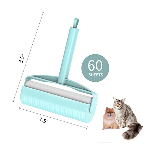 Large Lint Roller for Pet Hair Extra Sticky, 7.5'' Wider with 360
