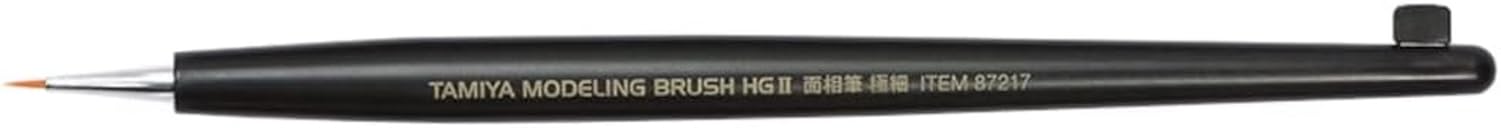 TAMIYA 87217 HG II Point Extra Fine Synthetic Hair Brush, Making, Craft Tools, Model Building Accessories, Black