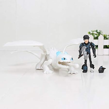Amazon Tanggooo 2個 セット 3 ナイトフューリー フューリー ホワイトドラゴン ヒックカップ アストリッド ストームフライ Pvc アクションフィギュア おもちゃ ホリデー マストハブの子供 女の子 S フェイバリット スーパーヒーロー パーティー用品 3 ムービー