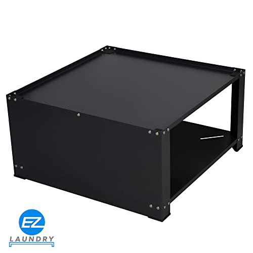 EZ Laundry Pedestal 28" For Washing Machine & Dryer Base Platform With Storage Shelf