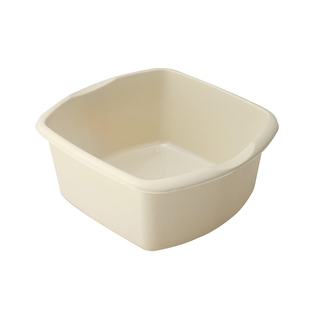 Addis 510583, 8 Litre Small Rectangular Bowl, Linen Cream 8L, Light Beige