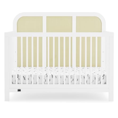 Simmons Kids Theo 6-in-1 Convertible Crib - Greenguard Gold Certified, Bianca W…