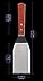 MANNKITCHEN Professional Grade Stainless Steel Spatula Perfect for Cast Iron Skillets and Flat Top Grills (MK21680)