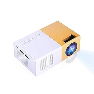 Mini LED-projector, Mini Home Cinema-projector Draagbare LED-projector HD-ondersteuning 1080P HDMI VGA AV USB…