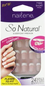 Nailene So Natural Ultra Flex Pink French Short Nails (Pack of 2)