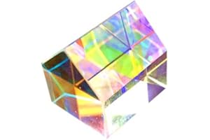 NYJLGD 20mm Optical Glass Dispersion RGB Prism Colorful Prism Creative Cabin House Shape Prism for Science Teaching, Physical Lessons, Window Decoration, Photography
