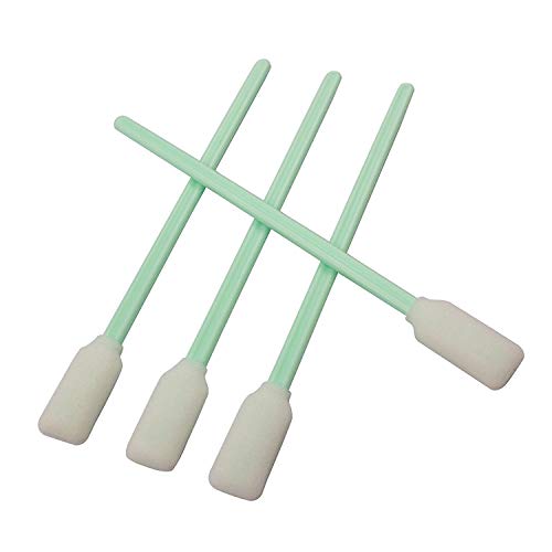100pc 5” Square Foam Tip Cleaning Swab Sponge Sticks for Printer Inkjet Printhead Optical Equipment Optical Lens