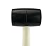 TopBuilt 16 Ounce Black Rubber Mallet with Wooden Handle 25157