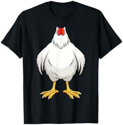 chicken dress shirt Wukai Funny Chicken Men's Casual Short-Sleeve Button Down Shirt