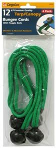 Cargo Lock Ball Bungee 4 Pc. 12" Green 62392