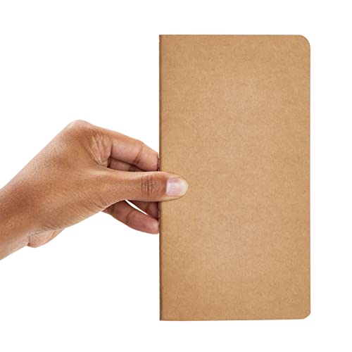 48 Pack H5 Kraft Paper Journal Notebooks Bulk Set, Lined Travel Journal