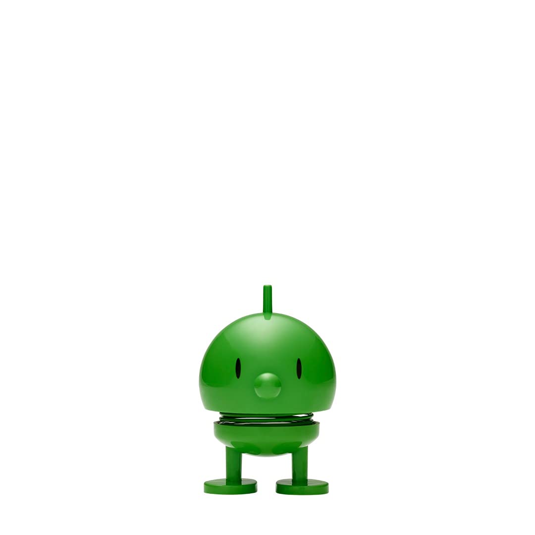 Hoptimist Bumble Wobbly Figure Decoration – Scandinavian Desk and Office Gadget – Fun Collectible Gift for Men and Women – Danish Design – ABS Plastic – 7.6 x 5.8 cm – Small – Green