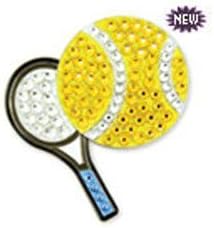 Bonjoc Ball Marker & Hat Clip - Seema Sparkle Line - Ace (Tennis Ball)
