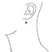 Spiritual Protection Round Blue Nazar Evil Eye Lever back Drop Earrings For Women Teen Murano Glass .925 Sterling Silver Made In Turkey