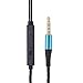 Headphones, in-Ear Bass Earphones with Microphone Noise-isolating Sports Earbud Wired 3.5mm Headset w/Volume Control (Gift Wrapped) for Apple iPhone 6 6s, Samsung Galaxy S7, iPod, MP3 Player (Blue)