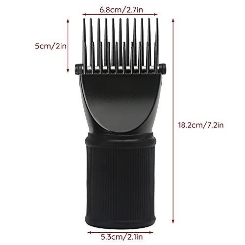 Comb Attachment for Hair Dryer, Segbeauty Black Blow Dryer Pik