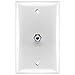 Mediabridge Wall Plate with F81 Jack (1-Port) - White