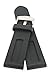 PerFit® Panerai Style Watch Band + Spring Bars, Premium PU Rubber, Black, 20 mm