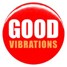 1" Beach Boys "Good Vibrations" Button/Pin