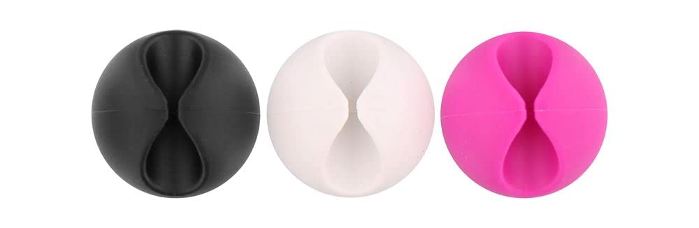 T 'nB clip1mix Passe cables Pack of 6 Black/White/Pink