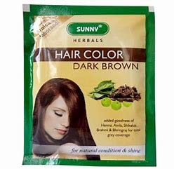 Sunny Bakson's Herbal Hair Color, Dark Brown, 20 gm (Pack of 6)