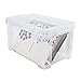 ADVANTUS 40307 Super Stacker Storage Boxes, Hold 400 3 x 5 Cards, Plastic, Clear