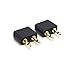 Alait 2 Pack 3.5mm Airplane Airline Headphone Adapters,Golden Plated Airline Headphone Adapter