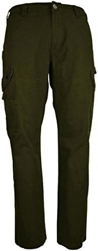 Mokor Art Men's 100% Cotton Rip Stop BDU Cargo Pants, Made in USA Military Green XXL/36