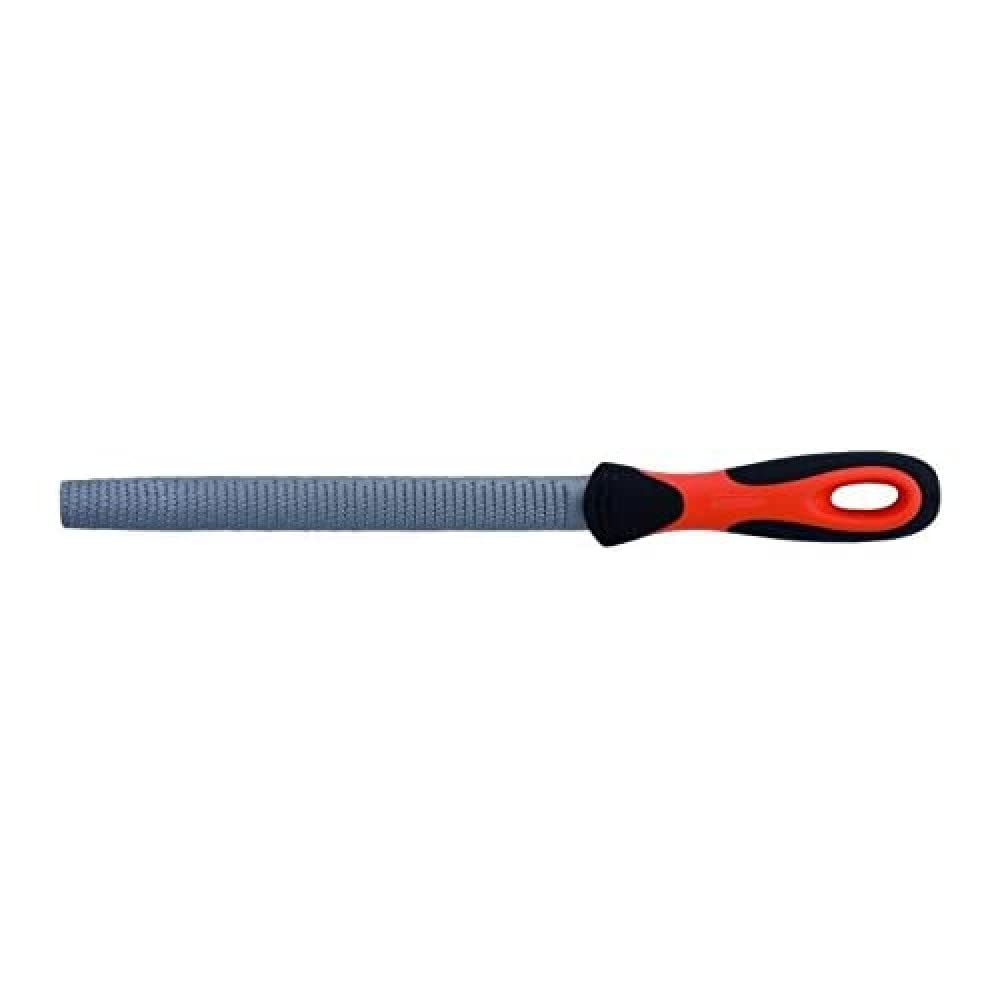 Bahco 6-342-10-2-2 Hieb 2 Half Round Rasp with Handle, Multi-Colour, 250 mm