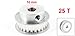 uxcell Aluminum Alloy XL 25 Teeth 10mm Pilot Bore Screwed Timing Pulley